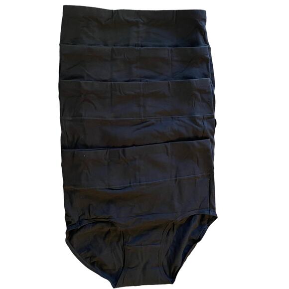 Vorosy 4 Pairs Black High Waisted Wide Belly Band Underwear Small - Picture 2 of 2